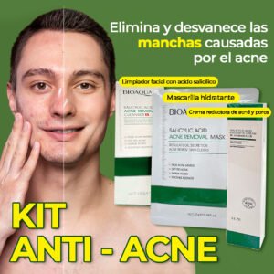 COMBO 1 ACIDO SALICILICO BIOAQUA 3 (MASCARILLA-CREMA IMPERFECCIONES-JABOM)