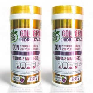 Colágeno dorado Hidrolizado + Biotina + Magnesio + Ácido fólico + Cúrcuma