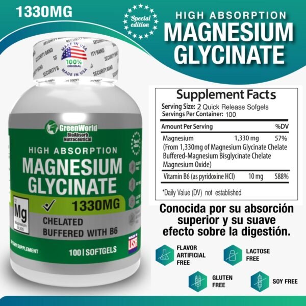 Magnesium Glycinate 1330mg