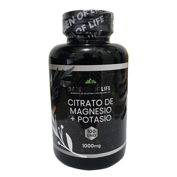 CITRATO DE MAGNESIO+POTASIO X 100 Softgels. Garden